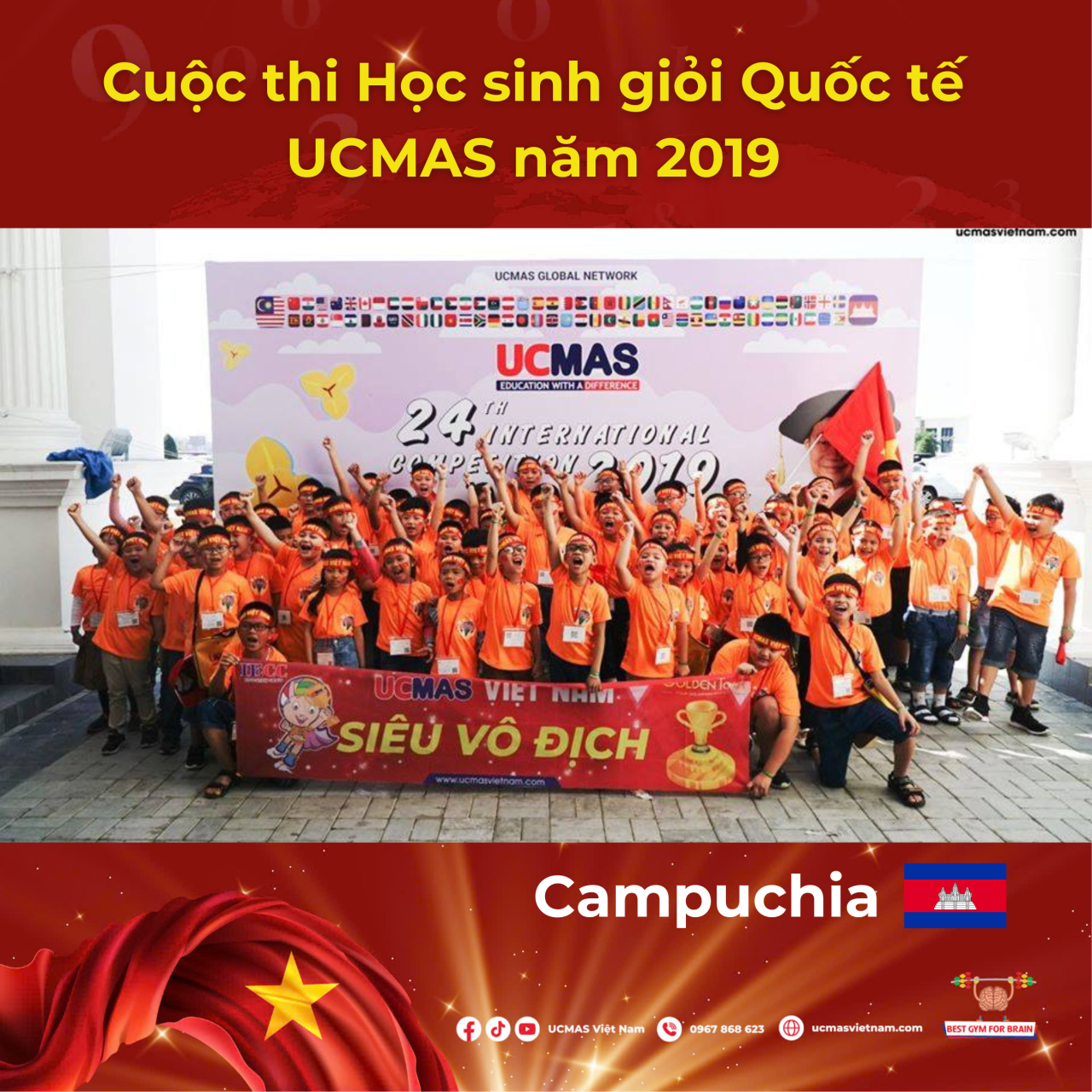 Cuộc thi Học sinh giỏi Quốc tế UCMAS năm 2019
