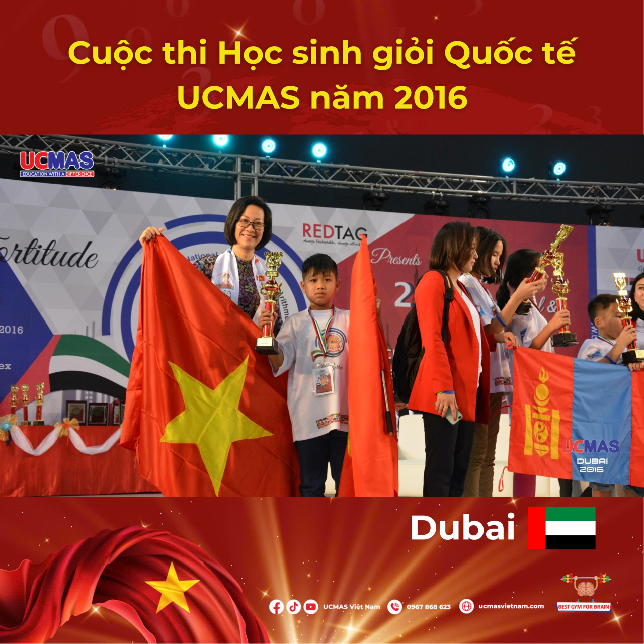 Cuộc thi Học sinh giỏi Quốc tế UCMAS năm 2016